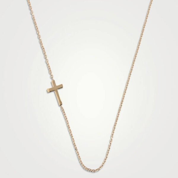 Love Letter 14K Gold Cross Necklace