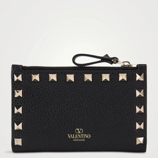 Rockstud Leather Bifold Wallet