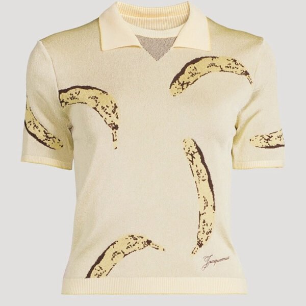 The Marino Banana Jacquard Polo Shirt